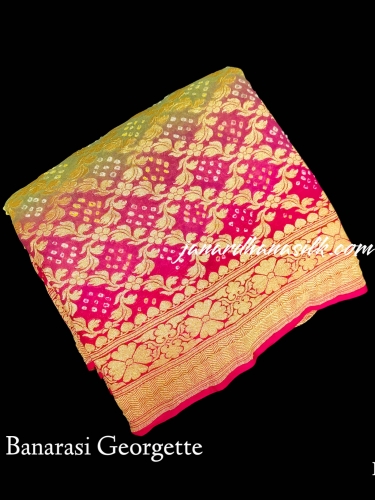 Pure Banarasi Georgette Silk Saree